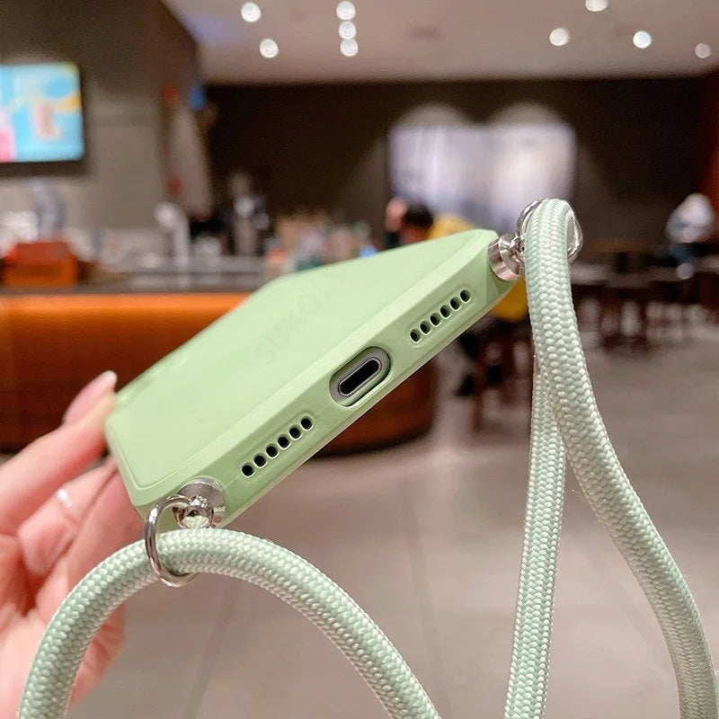 Classic Silicone Samsung Case with Crossbody Lanyard-Exoticase-Exoticase