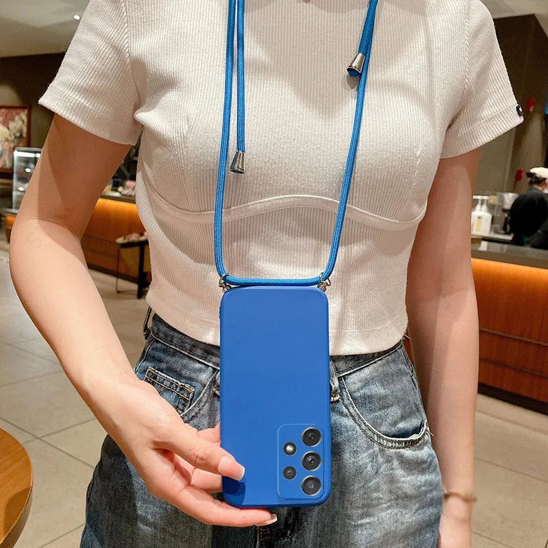 Classic Silicone Samsung Case with Crossbody Lanyard-Exoticase-Exoticase