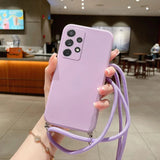 Classic Silicone Samsung Case with Crossbody Lanyard-Exoticase-Samsung S22 Ultra-Purple-Exoticase