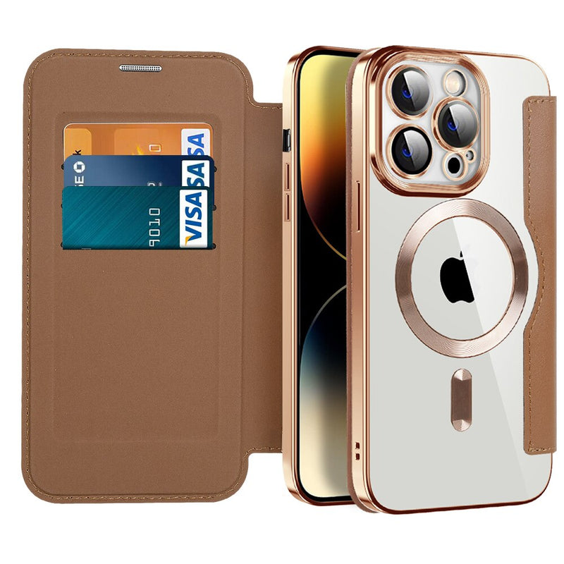 Clear Back MagSafe Wallet Apple iPhone Case-Exoticase-