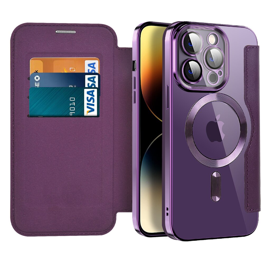 Phone Case Magsafe Wallet For Iphone 12 Clear Back MagSafe Wallet