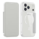 Clear Back MagSafe Wallet Apple iPhone Case-Exoticase-For iPhone 17 Pro Max-Gray-Exoticase