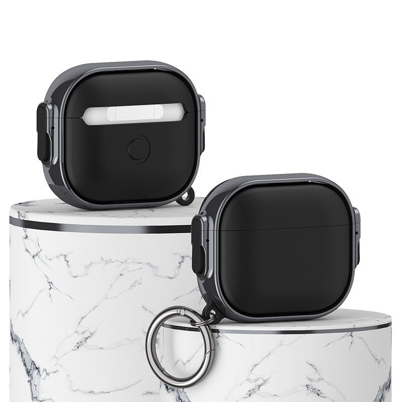 Clip Switch Plated AirPods Case-Exoticase-Black - Black-For AirPods Pro 2-