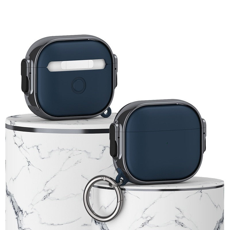 Clip Switch Plated AirPods Case-Exoticase-Black - Blue-For AirPods Pro 2-