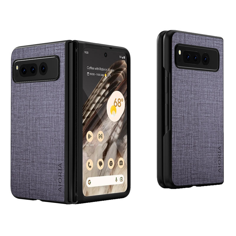 Cloth Pattern Anti-Scratch Case For Google Pixel Fold-Exoticase-For Pixel Fold-Gray-