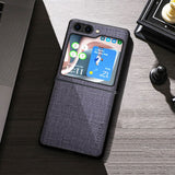 Cloth Texture Case for Samsung Galaxy Z Flip-Exoticase-Z Flip 5-Gray-