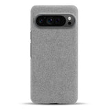 Cloth Texture Google Pixel Case-Exoticase-For Google Pixel 9 Pro-Light Gray-Exoticase