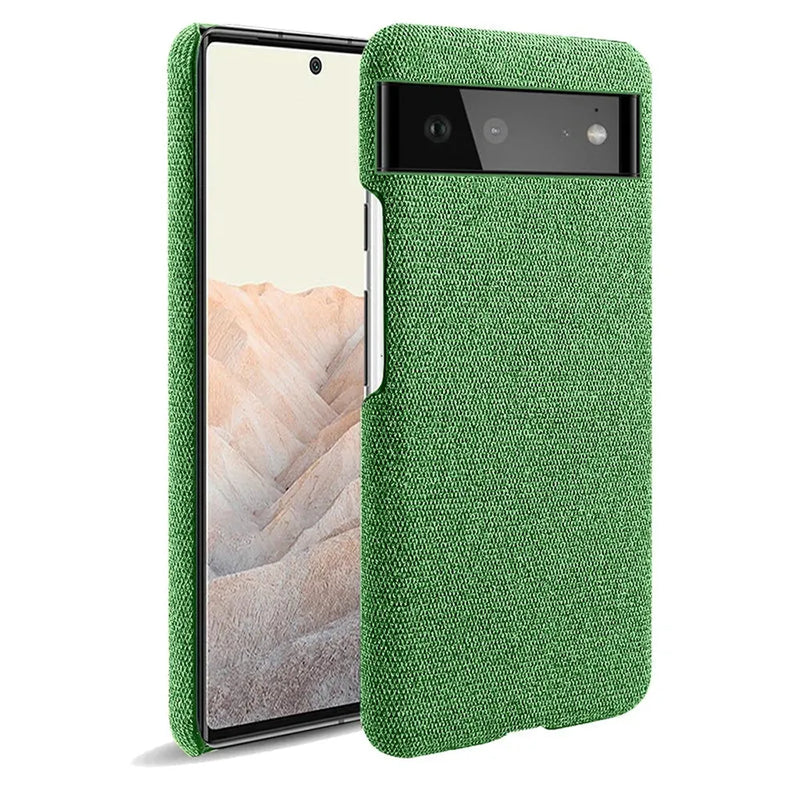 Cloth Texture Google Pixel Case-Exoticase-For Google Pixel 8 Pro-Green-Exoticase