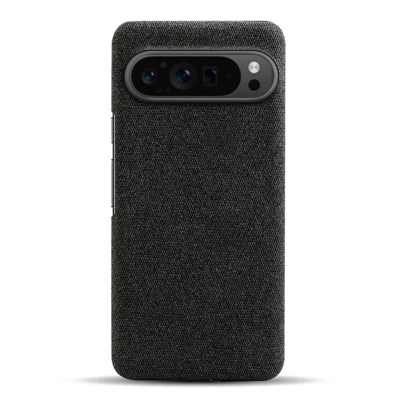 Cloth Texture Google Pixel Case-Exoticase-For Google Pixel 9 Pro-Black-Exoticase
