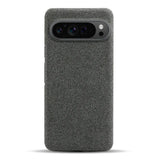 Cloth Texture Google Pixel Case-Exoticase-For Google Pixel 9 Pro-Dark Gray-Exoticase