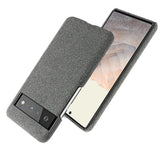 Cloth Texture Google Pixel Case-Exoticase-For Google Pixel 7 Pro-Dark Gray-