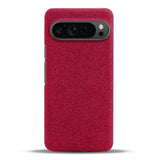 Cloth Texture Google Pixel Case-Exoticase-For Google Pixel 9 Pro-Red-Exoticase