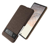 Cloth Texture Google Pixel Case-Exoticase-For Google Pixel 7 Pro-Auburn-