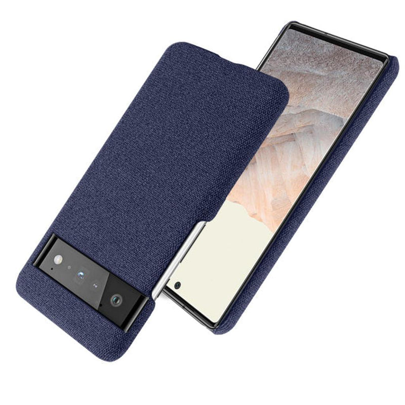Cloth Texture Google Pixel Case-Exoticase-For Google Pixel 7 Pro-Blue-