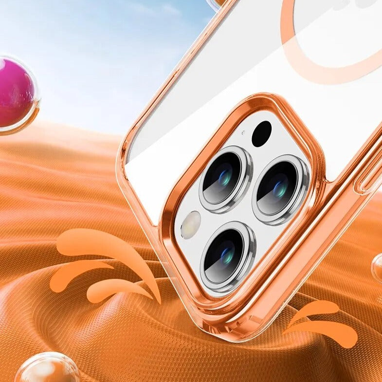 Color Accents Translucent Back Soft Apple iPhone Case-Exoticase-