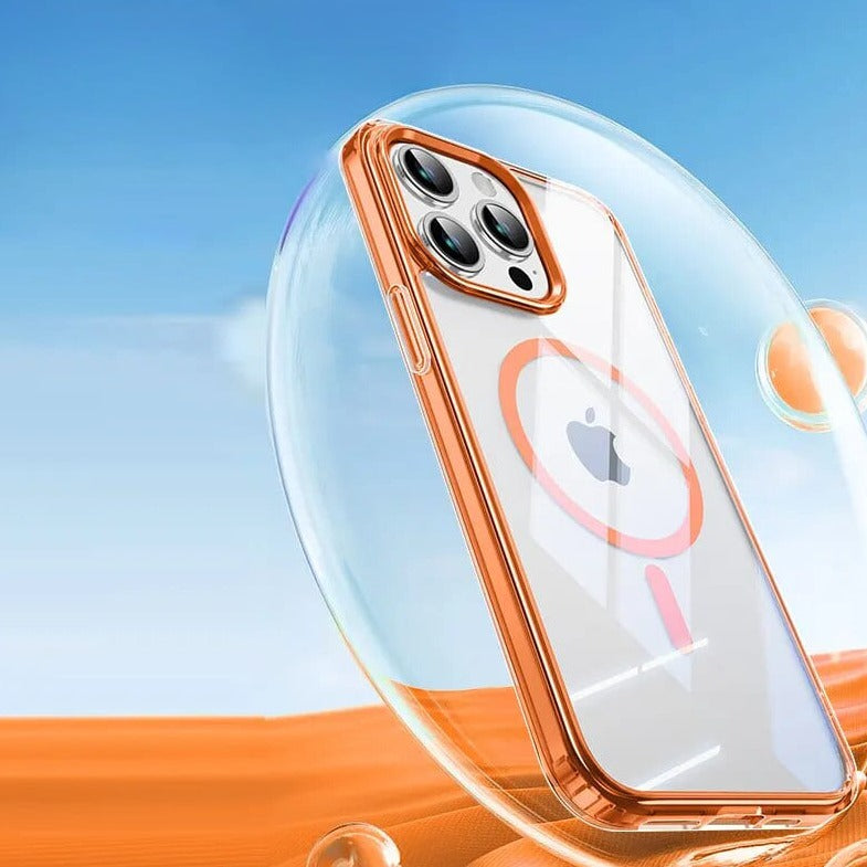 Color Accents Translucent Back Soft Apple iPhone Case-Exoticase-