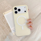 ColorPop Pastel Jelly MagSafe iPhone Case-Exoticase-iPhone 17 Pro Max-Milk Yellow-Exoticase