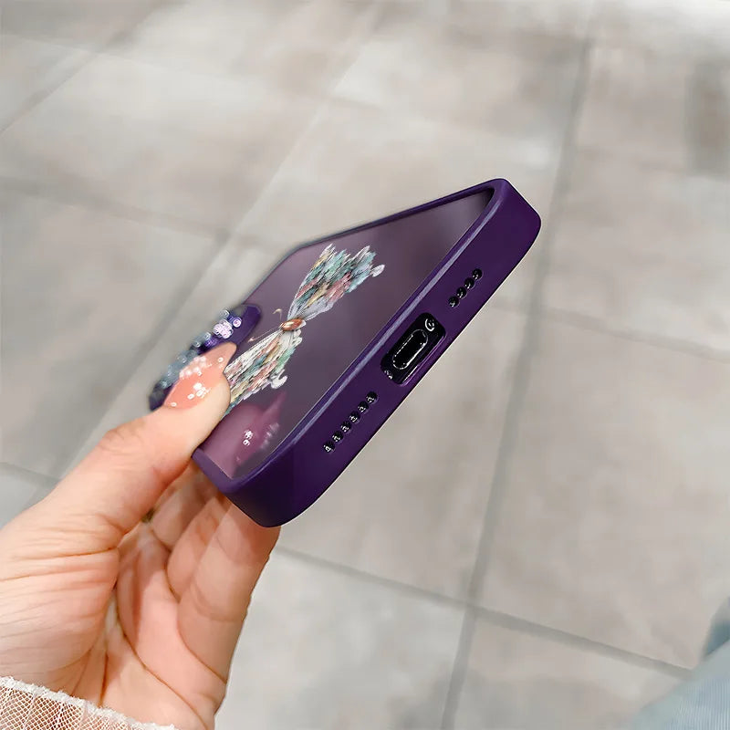 Colorful Butterfly Glitter Camera iPhone Case-Exoticase-Exoticase