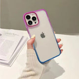 Colorful Gradient Platinum Lens Frame iPhone Case-Exoticase-For iPhone 13 Pro Max-2-