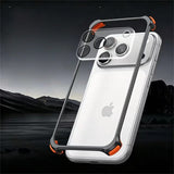 CornerPad Shockproof Frameless iPhone Metal Bumper Case-Exoticase-Black-For iPhone 17 Pro Max-Exoticase