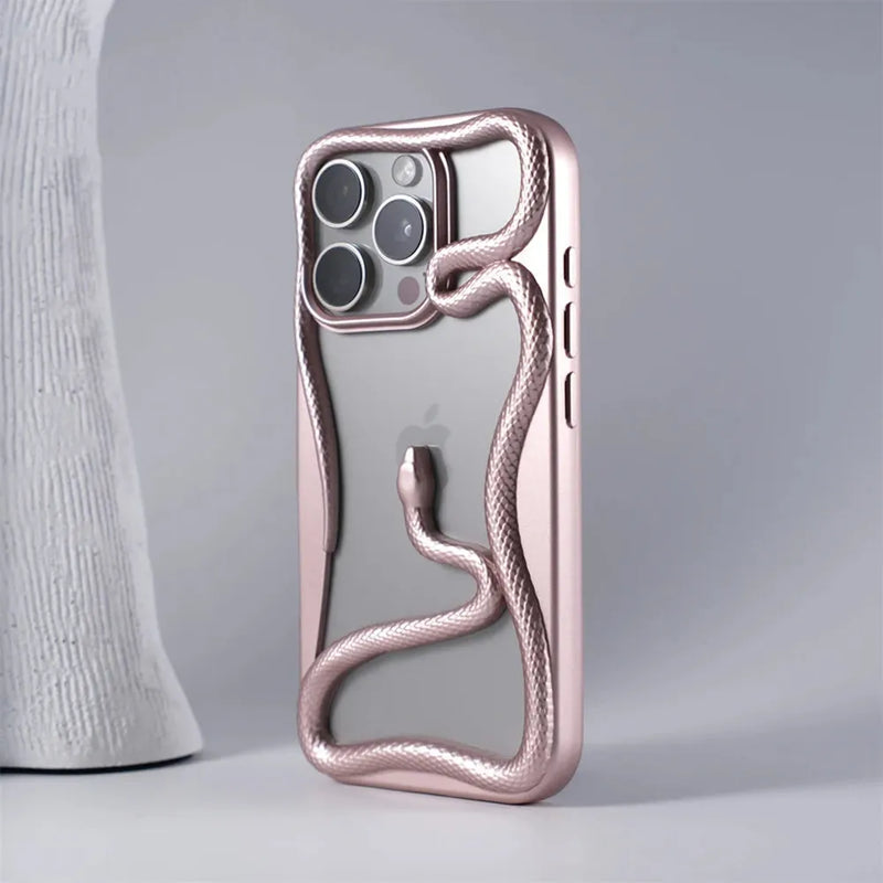 Crawling Snake Pattern Bumperish iPhone Case-Exoticase-Exoticase