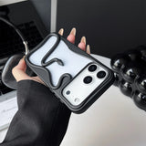 Crawling Snake Pattern Bumperish iPhone Case-Exoticase-For iPhone 17 Pro Max-Matte Black-Exoticase