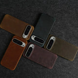 Crazy Horse Leather Google Pixel Case-Exoticase-Exoticase