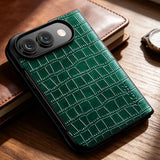 Crocodile Pattern PU Leather iPhone Duo Case-Exoticase-Green-For iPhone Duo-Exoticase