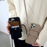 Crossbody Leather iPhone Case with Wallet-Exoticase-Exoticase