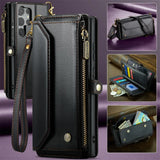 Crossbody Strap Leather Wallet Samsung Case-Exoticase-Exoticase