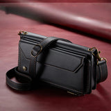 Crossbody Strap Leather Wallet iPhone Case-Exoticase-Exoticase