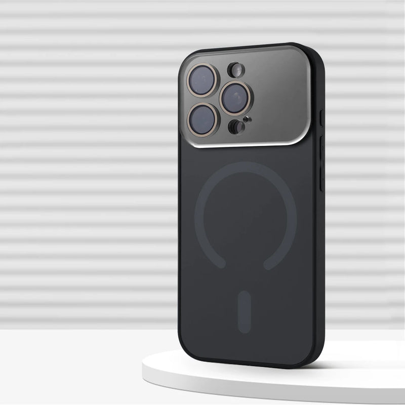 CrystaLens Glass Guard MagSafe iPhone Case-Exoticase-For iPhone 17 Pro Max-Black-Exoticase
