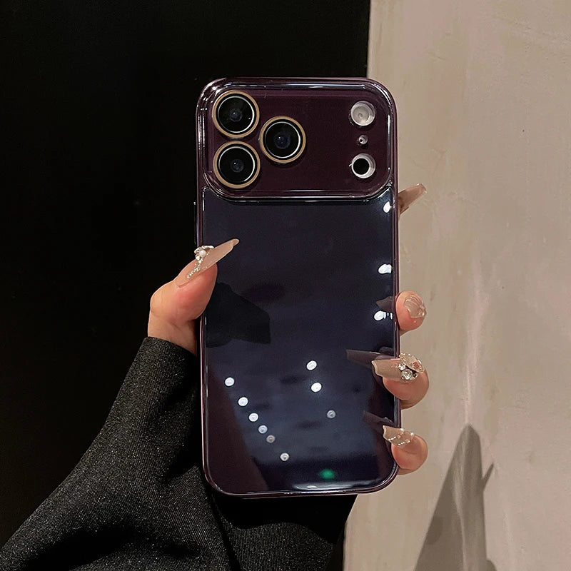 Crystal Lens Plated Sides Glass iPhone Case-Exoticase-Exoticase