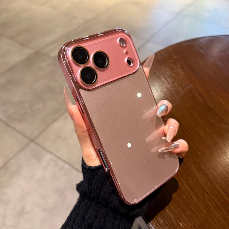 Crystal Lens Plated Sides Glass iPhone Case-Exoticase-Exoticase