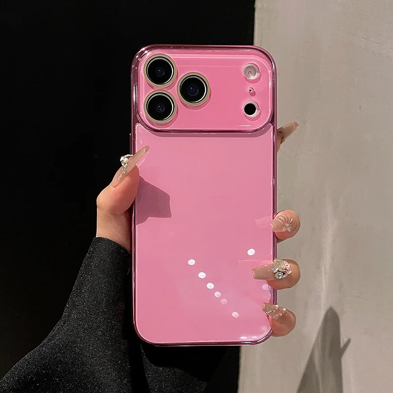 Crystal Lens Plated Sides Glass iPhone Case-Exoticase-Exoticase