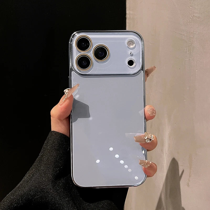 Crystal Lens Plated Sides Glass iPhone Case-Exoticase-Exoticase