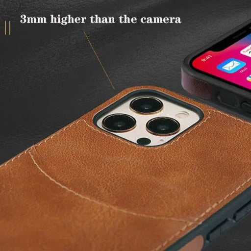 Curved Cut Card Slot iPhone Case-Exoticase-