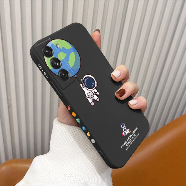 Cute Astronaut Camera Play Samsung Case-Exoticase-For Samsung S22 Ultra-Black 2-