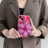 Cute Floral Wrist Strap iPhone Case-Exoticase-
