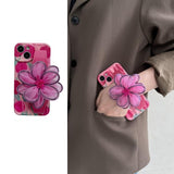 Cute Floral Wrist Strap iPhone Case-Exoticase-For iPhone 14 Pro Max-