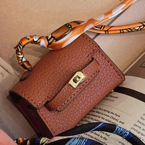 Cute Handbag Style AirPods Case-Exoticase-For AirPods Pro 2-Brown-