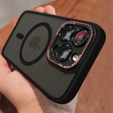 DSLR Camera Lens Type MagSafe iPhone Case-Exoticase-For iPhone 15 Pro Max-Black-