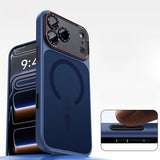 DSLR Camera Lens Type MagSafe iPhone Case-Exoticase-For iPhone 17 Pro Max-Navy-Exoticase