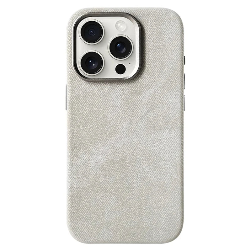 Denimate Poly Fabric iPhone Case-Exoticase-For iPhone 16 Pro Max-Gray-Exoticase