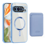 Detachable Wallet Google Pixel Case-Exoticase-Blue Clear-For Pixel 10 Pro XL-Exoticase