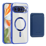 Detachable Wallet Google Pixel Case-Exoticase-Dark Blue Clear-For Pixel 10 Pro XL-Exoticase