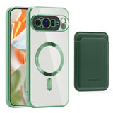 Detachable Wallet Google Pixel Case-Exoticase-Green Clear-For Pixel 10 Pro XL-Exoticase