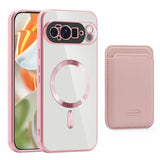 Detachable Wallet Google Pixel Case-Exoticase-Pink Clear-For Pixel 10 Pro XL-Exoticase