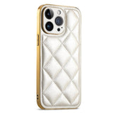 Diamond Pattern Plated Cushioned Apple iPhone Case-Exoticase-