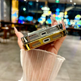 Diamond Waterfall Shimmer Plated iPhone Case-Exoticase-Exoticase